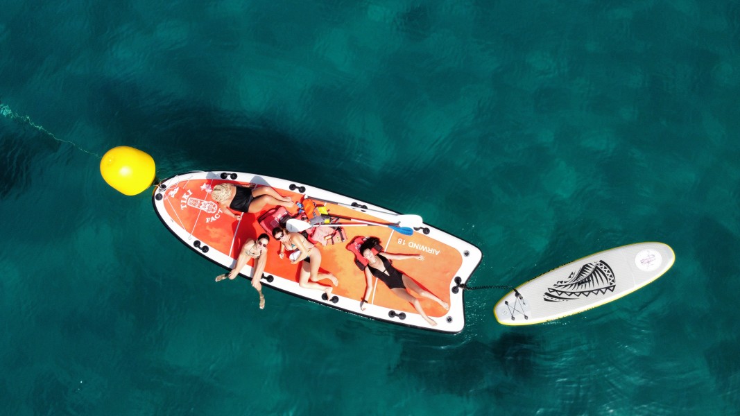 Bain de soleil en paddle Marseille