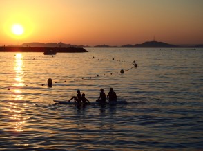 Coucher de soleil en paddle